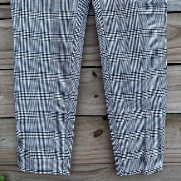 Zara Plaid Trouser Pants Size 4 - Picture 3 of 9